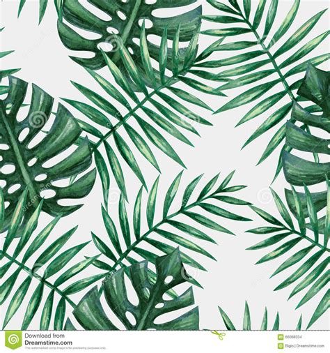 Palm leaf wall art, palm leaves prints, leaf wall art, tropical decor, palm tree print, tropical leaf prints, wall art printable, print set. Watercolor Tropical Palm Leaves Seamless Pattern. Stock ...