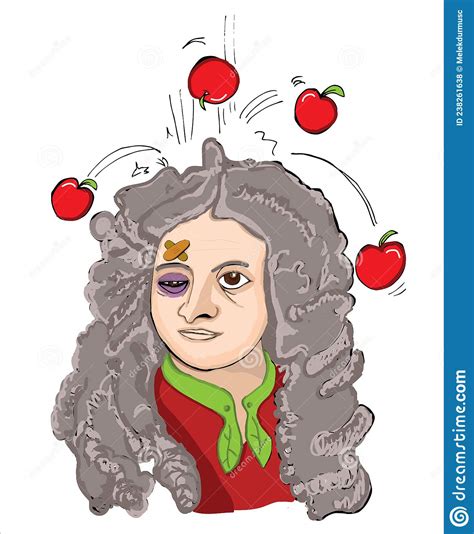 Retrato De Isaac Newton 16431727 En Ilustración De Arte En Línea