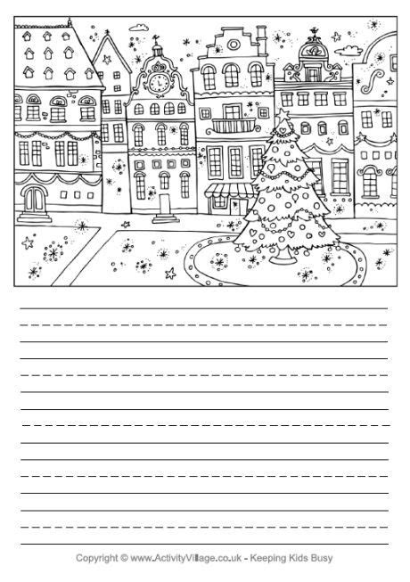 Festive Street Story Paper Teaching Holidays Christmas Teaching