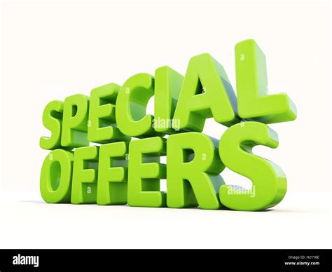 3d Special Offers Stock Photo Alamy