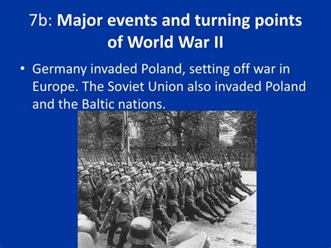 Ppt 7b Major Events And Turning Points Of World War Ii Powerpoint