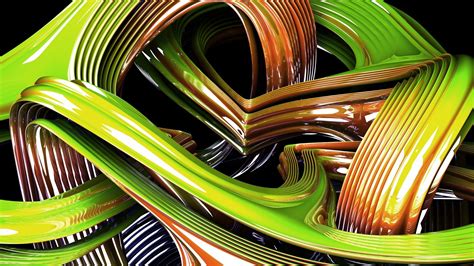 Green And Brown Fractal Hd Abstract Wallpapers Hd