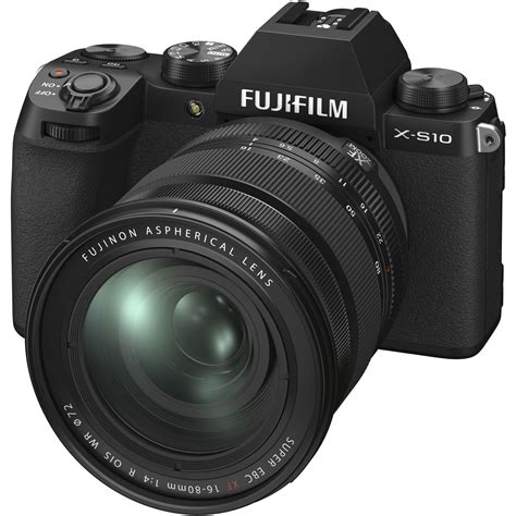 Fujifilm X S10 Mirrorless Digital Camera Xf16 80mm Lens Kit Black