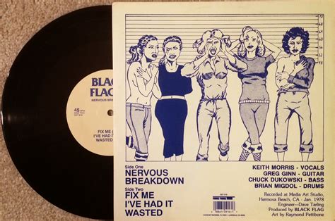 Old School Punk Rock Info Black Flag Nervous Breakdown Vinyl