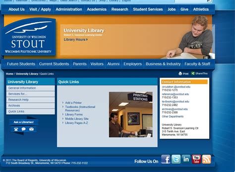 Uw Stout Library News Need Help With The New Library Homepage