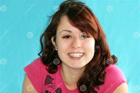 Teenage Girl Laughing Stock Photo Image Of Blue Laughing 92232