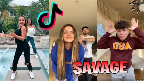 i m a savage tiktok dance compilation youtube