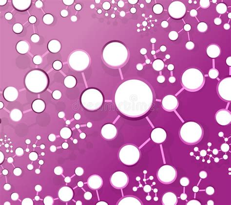 Purple Atom Icon Isolated On Purple Background Symbol Of Science