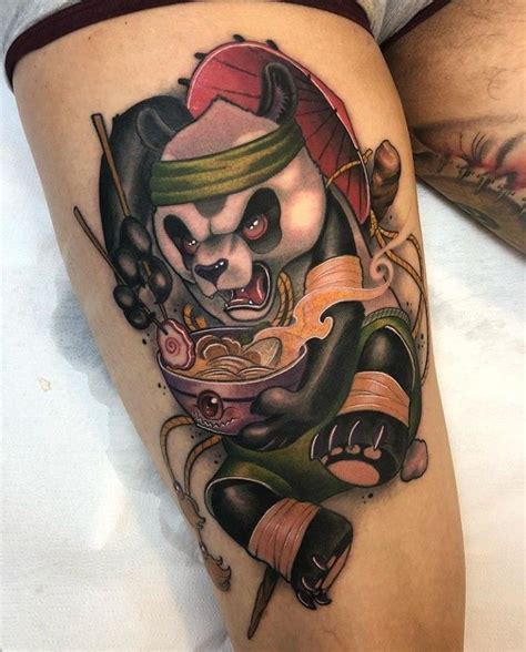 Jota Paint In 2021 Panda Tattoo Cool Arm Tattoos Colored Tattoo