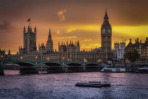 Big Ben At Sunset By Taken By David Pearce London Uk