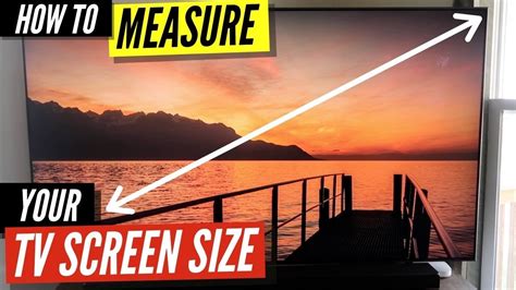 How To Measure Your Tv Screen Size Youtube