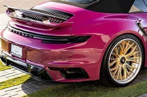 Porsche 911 Turbo S Is In A Pink Patch Of Form Rocks Controversial Hue