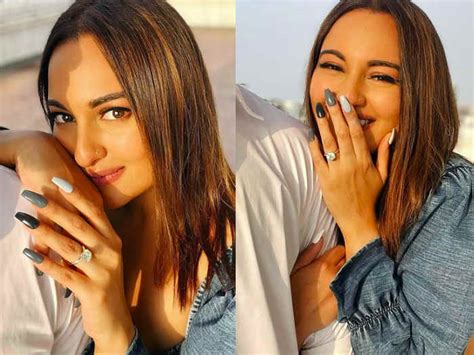 Sonakshi Sinha Flaunts A Ring Poses With A Mystery Man Fans Ask You Got Engaged To Zaheer Igbal