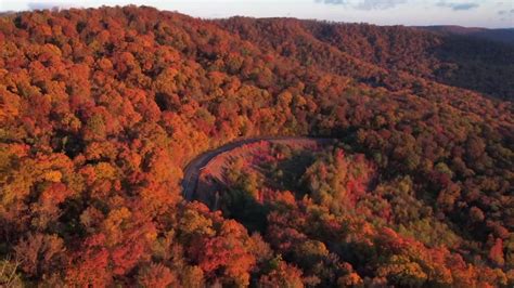 Drone Captures Stunning Fall Colors In Arkansas Videos From The