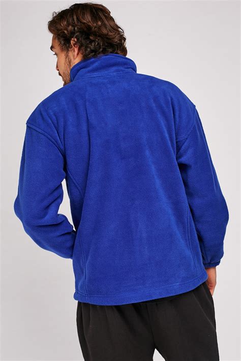 Zip Up Royal Blue Fleece Jacket Just 6