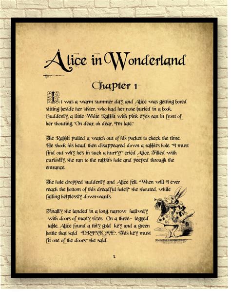 Alice In Wonderland Art Print Alice In Wonderland Wall Art Etsy