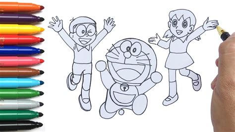 Inspirasi 29 Cara Menggambar Doraemon Dan Nobita