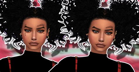 My Way Face Tattoos For Sims 4 Izzy Sims