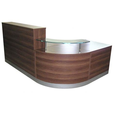 The perfect pick for waiting rooms and reception areas, this desk features a curved design and strikes a semicircle silhouette. Curved Modular Reception Desk in a choice of finish ...
