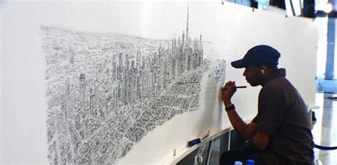 Liam Thinks Incredibly Detailed Drawings Of Panoramic Cityscapes