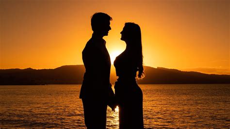 Love Couple Silhouette Sunset Wallpapers | HD Wallpapers | ID #30142