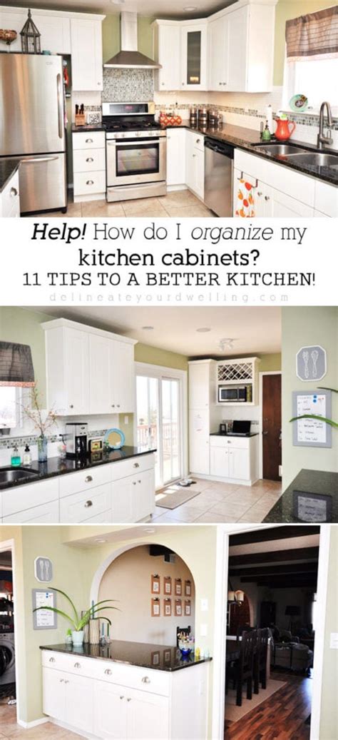Kitchen cabinets are packed with all sorts of dishes, cookware, ingredients, and more. 11 Tips for Organizing your Kitchen Cabinets in the most ...