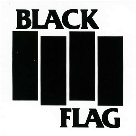 Black Flag Bars And Logo ステッカー Punk Mart
