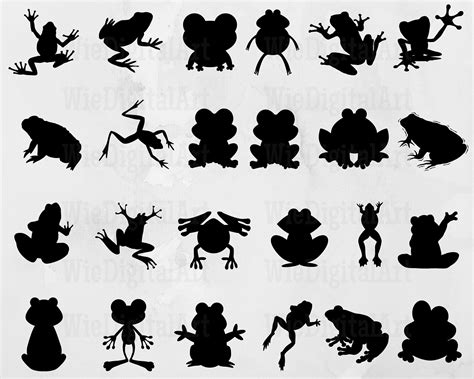 Frog Svg Frog Silhouette Frog Svg Bundle Toad Svg Design Etsy In 2022