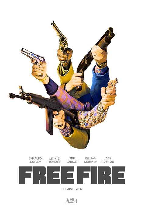 There's a new series of poster for free fire, the upcoming action crime drama movie starring sharlto copley, armie hammer, brie larson, cillian murphy, and jack reynor FREE FIRE Trailers, Clips, Featurettes, Images and Posters ...
