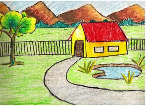 Landscape drawing is an enjoyable way to spend time and a great way to develop your drawing skills. Scenery Drawing Step By Step at GetDrawings | Free download