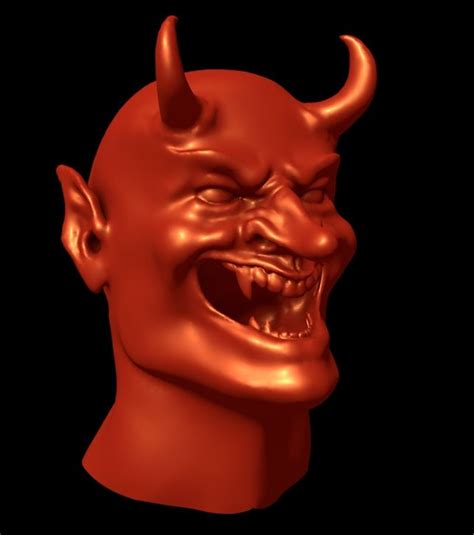 Devil Head 3D Model 3 Obj Free3D