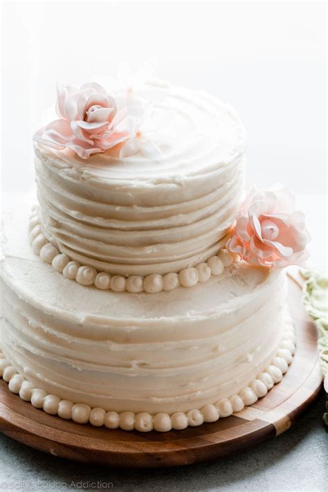 How To Make A Homemade Diy 2 Tier Wedding Cake With Full Recipe And Video Decorating Tutorial On
