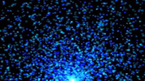 Blue Pixel Generator Black Background Animation Free