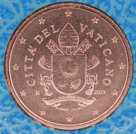 Vatican 1 Cent Coin 2019 Euro Coinstv The Online Eurocoins Catalogue