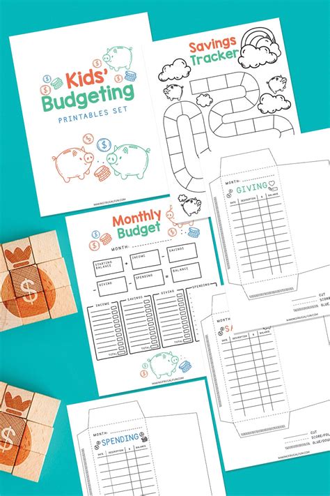 Money Management For Kids 101 Budget And Savings Printable For Kids