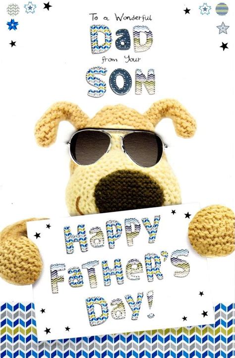 Boofle Wonderful Dad From Your Son Happy Fathers Day Card Cards