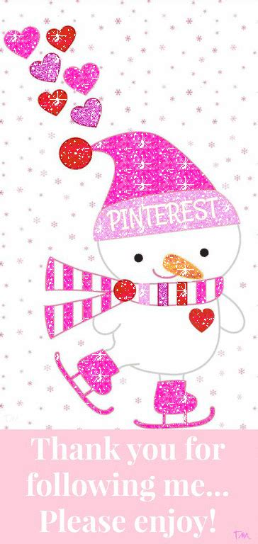 A Snowman With Pink Hat And Scarf
