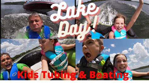 Epic Day On The Lake Boating And Tubing Surprise Trip To The Lake