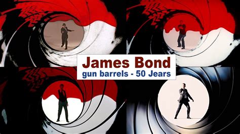 James Bond Gun Barrels 50 Years Youtube