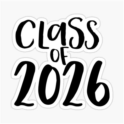 Class Of 2026 Sticker For Sale By Randomolive Redbubble