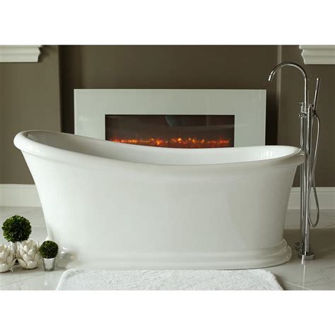 De jacuzzi® hot tubs voor 6 tot 9 personen zijn grotere spabaden. Journey 5.6 ft. Acrylic Slipper Flatbottom Non-Whirlpool ...