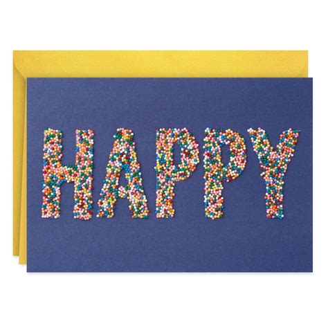 happy sprinkles birthday card birthday cards rainbow sprinkles cards