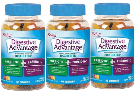 Digestive Advantage Prebiotic Fiber Plus Probiotic Gummies Count