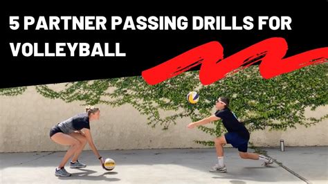 At Home Volleyball 5 Partner Passing Drills In 2020 Passing Drills