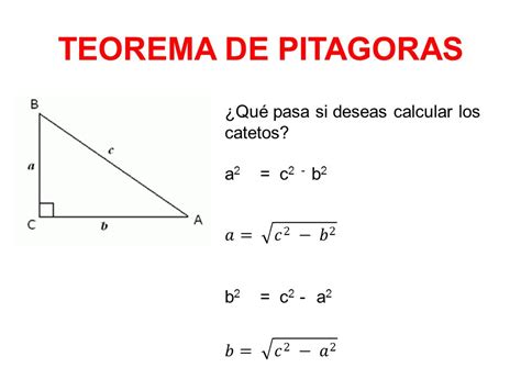 Teorema De Pitagoras Calcular Hipotenusa O Catetos Teorema De Pitagoras