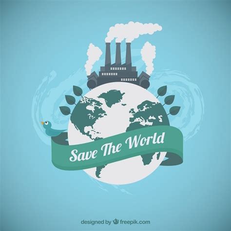 Free Vector Save The World