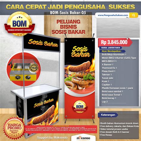 Desain Spanduk Spanduk Sosis Bakar