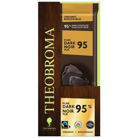 95 Organic Pure Dark Cocoa Chocolate Bar Theobroma Chocolat