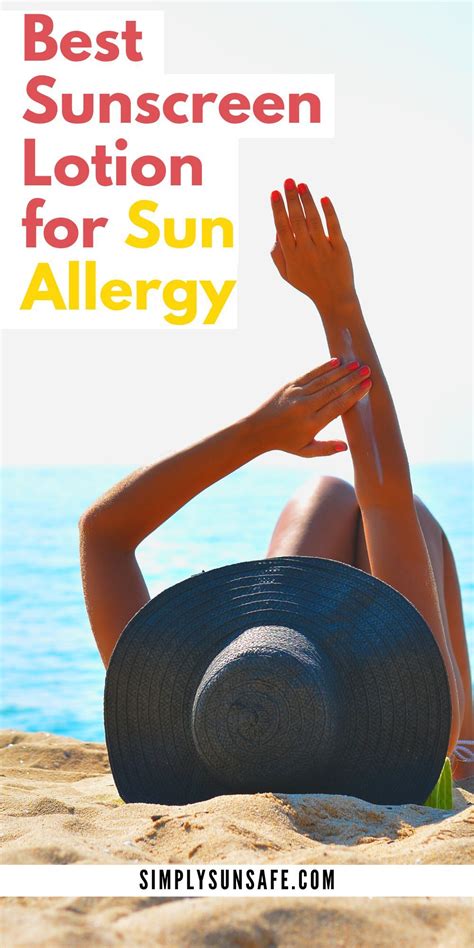 Best Sunscreen Lotion For Sun Allergy Sun Allergy Best Sunscreens