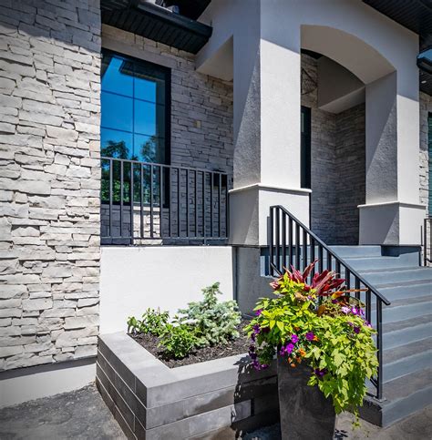 Modern Luxury Home Exterior Veneer Stone Facade Architecture Design